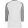 Urban Classics Contrast 3/4 Sleeve Raglan T-shirt - White/Grey