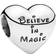 Pandora Disney Mickey & Minnie Kiss Charm - Silver/Black/Red
