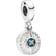 Pandora Compass Rose Pendant Charm - Silver/Blue