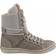 Björn Borg Wendy High Fur Hoge Sneakers - Light Grey