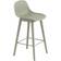 Muuto Fiber Wood Base with Backrest Bar Stool 97.5cm