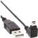 InLine Down Angled 90° USB A-USB Mini-B 5 Pin 2.0 1m