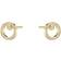 Georg Jensen 18K Yellow Gold Halo Diamond Circle Stud Earrings