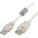 Gembird Premium Ferrite USB A - USB A M-F 2.0 0.8m