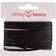 Infinity Hearts Satin Band Double Sided 3mm 030 Black - 5m