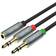 Unitek 2x3.5mm - 3.5mm M-F 0.2m