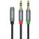 Unitek 2x3.5mm - 3.5mm M-F 0.2m