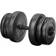 tectake Single Filled Plastic Dumbbell 20kg