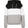 Urban Classics Oversized 3-Tone Hoody - Blk/Wht/Gry