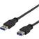 Deltaco USB A-USB A 3.1 (Gen.1) M-F 1m