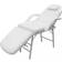 vidaXL Treatment Chair Adjustable Back And Footrest White