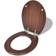 vidaXL Toiletbril Soft-close Simpel Ontwerp MDF Bruin