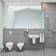 Grohe Lavabo Suspendido Bau Ceramics 60.9 x 15.9 x 44.2 cm