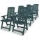 vidaXL 275070 6-pack Posisjonsstol, Hagestol