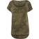 Urban Classics Camo Back Shaped T-shirt - Olive Camo