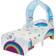 Hello Home Unicorn & Rainbow Toddler Bed with Light up Canopy & Storage Drawer 77x142cm