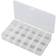 Tru COMPONENTS E-107 Scatola minuteria (L x L x A) 210 x 112 x 30 mm Scomparti: 18 suddivisione fissa Contenuto 1 pz