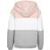 Urban Classics Oversized 3-Tone Hoody - Rose/White/Grey