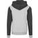 Urban Classics 3-Tone Sweat Zip Hoodie - Black/Grey/Charcoal