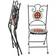 tectake Mosaic garden furniture set 2 chairs + table Ø 60 cm Bistro Set, 1 Table incl. 2 Chairs