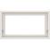 NorDan Tanum Aluminium Överkantshängt 3-glasfönster 130x60cm