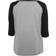 Urban Classics 3/4 Contrast Raglan T-Shirt - Gry/Blk