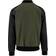 Urban Classics Cotton Bomber Leather Imitation Sleeve Jacket - Olv/Blk