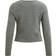 Vila Short Zipper Cardigan - Grey/Medium Grey Melange