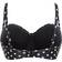 Panache Anya Spot Bandeau Bikini Top - Black/White