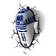 3D Light FX R2-D2 Light Wall Lamp