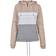 Urban Classics Color Block Sweat Pull Over Hoody - Lightrose/Grey/White