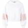 Urban Classics Ballon Sleeve Teddy Hoody - White/Rose