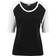 Urban Classics 3/4 Contrast Raglan T-Shirt - Blk/Wht