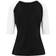 Urban Classics 3/4 Contrast Raglan T-Shirt - Blk/Wht