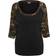 Urban Classics 3/4 Contrast Raglan T-Shirt - Blk/Woodcamo