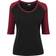 Urban Classics 3/4 Contrast Raglan T-Shirt - Blk/Burgundy