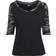 Urban Classics 3/4 Contrast Raglan T-Shirt - Black/Darkcamo