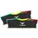 TeamGroup T-Force Delta RGB DDR4-3200 8GB CL16 Dual Channel (2 pcs) Intel XMP Zwart met RGB