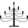 Star Trading Milan Black Kaarsenbrug 60cm