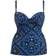 Curvy Kate Free Spirit Padded Balcony Tankini Top - Blue Mix