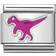 Nomination Composable Classic Link Dinosaur Charm - Silver/Pink