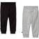 Minymo Basic Sweatpants 2-pack - Sort/Gråmeleret (3936-193)