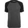 Urban Classics Raglan Contrast T-Shirt - Charcoal/Black