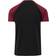 Urban Classics Raglan Contrast T-Shirt - Black/Burgundy