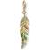 Thomas Sabo Charm Club Ethnic Feather Charm Pendant - Gold/Multicolour