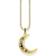 Thomas Sabo Royalty Moon Necklace - Gold/Multicolour