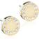 Blomdahl Brilliance Puck Earrings - Gold/Transparent