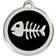 Red Dingo Emaljeret Fiske Skelet Small