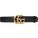 Gucci Double G Buckle Leather Belt - Black