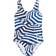 Molo Nika Swimsuit Blue/White Unisex Natación Azul/Blanco